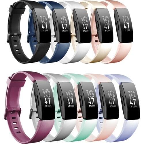 For Fitbit Inspire HR Wrist Strap Soft Silicone Smartwatch Bracelet wristband For Fitbit Inspire Accessories Small Large