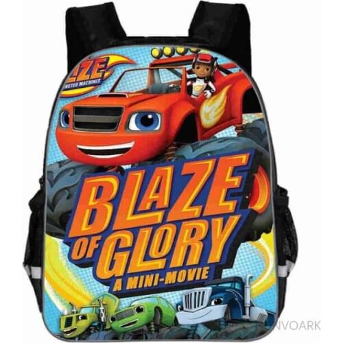 11/13/16 inch Blaze And The Monster Machine School Backpack Cartoon School Bags for Boy,Girls Kindergarten Primary Bag Baby Bags