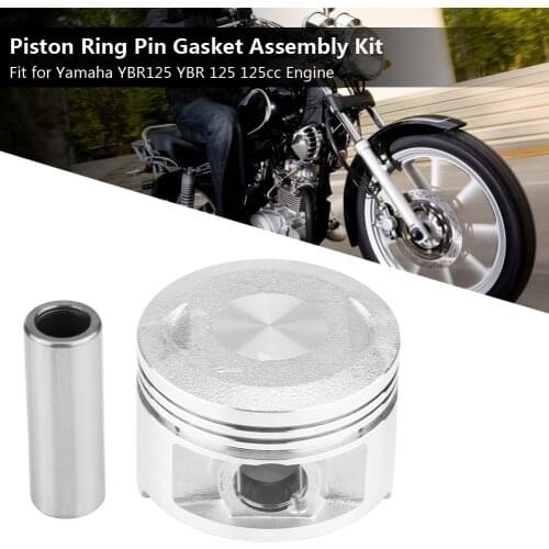 Motorcycle Piston Ring Pin Gasket Assembly Kit Set for Yamaha YBR125 YBR 125 125cc Engine