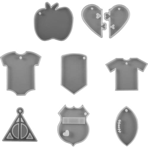 Special Shape Resin Mold Epoxy Craft Keychain Silicone Moulds Polymer Clay DIY Jewelry Making Silicone Molds dropshipping