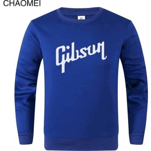 2019 O-Neck Gibson Sweatshirt Pullover Men Autumn Fleece hoody GIBSON Cotton Long Sleeve Male Hoodies Sweatshirts C36