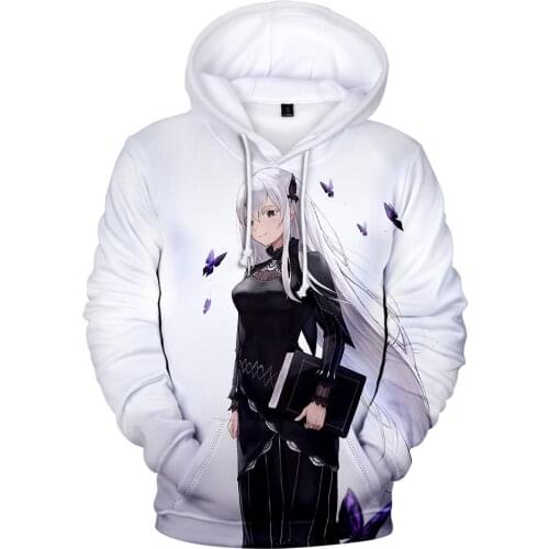 2021 Re:Life in a different world from zero Kids Hoodie Men/Women Sweatshirt Harajuku Re zero Streetwear Mens Tops Kawaii