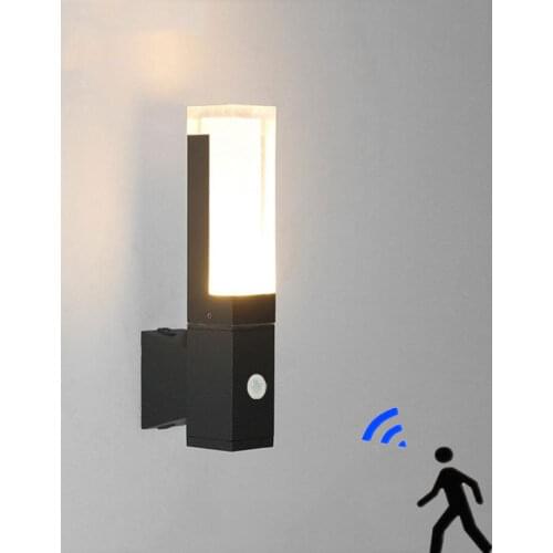 WECUS) Modern Die-cast Aluminum LED Outdoor Wall Light Waterproof IP54 Wall Lamp AC 85-265V porch outdoor lighting