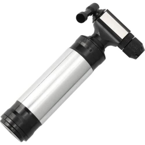 Bike Pump Universal Bicycle Tire Pump Co2 Inflatable Head with Protective Capsule Fast Inflating Pumps for MTB Road Bike