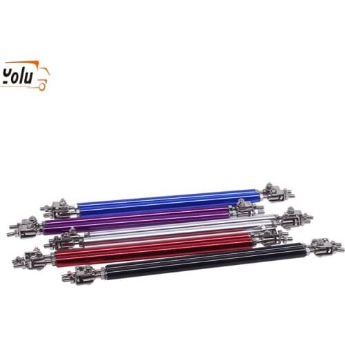 YOLU 2 Pcs Adjustable Front Bumper Lip Splitter Strut Tie Bar Strut Rod 75mm/100mm/150mm/200mm