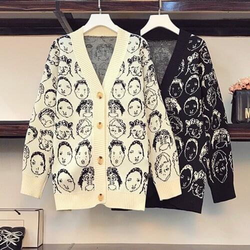 Women Sweater And Cardigans 2021 Long Cashmere Knitted Jacket Chic Oversized Cardigans Thick Warm Female Clothes Girl Tops