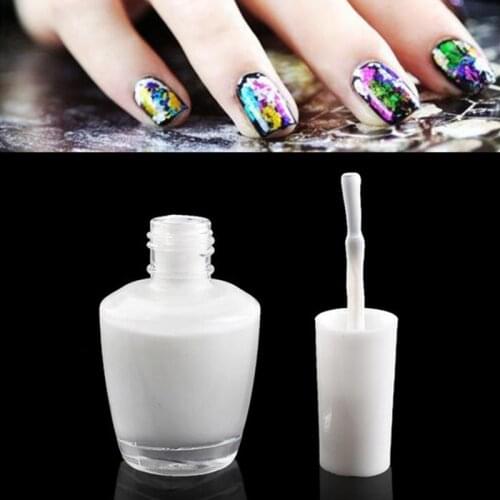 15ml White 16ml 1 bottle Nail Art Glue for Foil Sticker Nail Transfer Tips Adhesive 16ml Glue Nail Tips Adhesive Tools