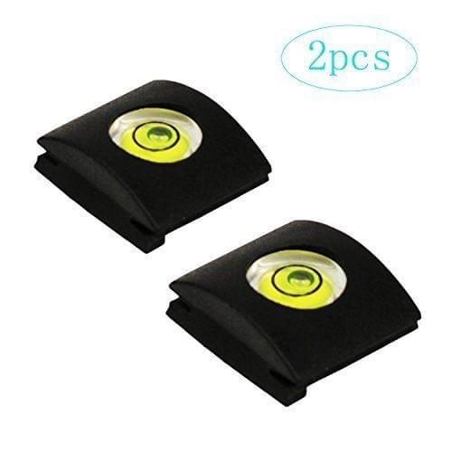 2PCS Camera Flashlight Hot Shoe hotshoe cover with bubble Spirit Level for DLSR