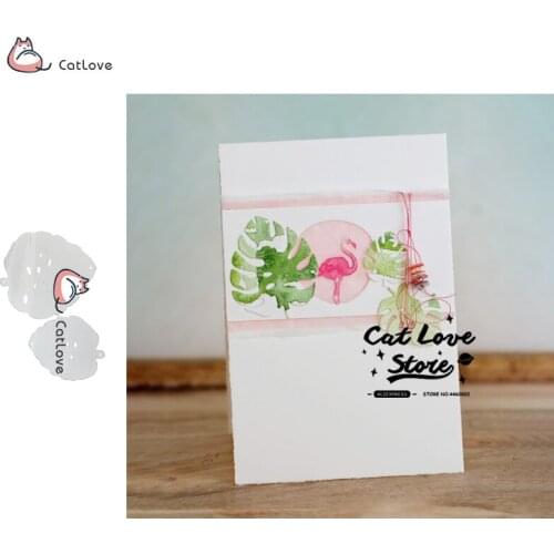 2PCS Banana Leaf Metal Cutting Dies Stencils For DIY Scrapbooking Paper Card Decorative Craft Dies Embossing Die Cuts New 2019