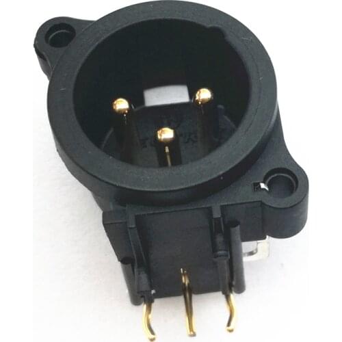 2 piece NEUTRIK XLR male jack plug Connector for amplifier dac preamplifier diy