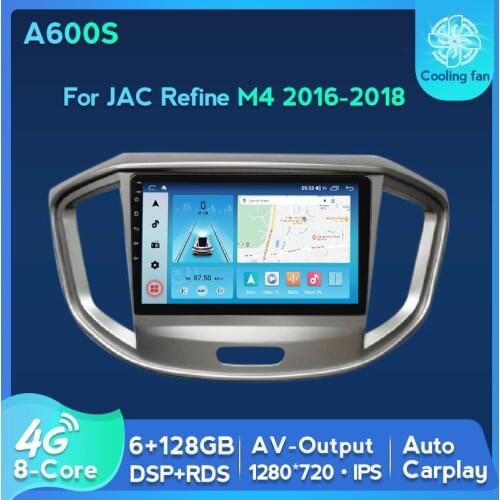 Android 11 Car Stereo Radio Carplay 8-Core 4G For JAC Refine M4 2016-2018 Multimedia Player GPS Navigation IPS 1280*720 128GB
