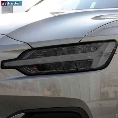 Car Headlight Protective Film Smoked Black Front Light TPU Sticker For Volvo XC40 XC60 XC90 S60 S90 V60 V90 2020 Accessories