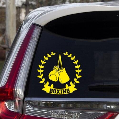 Car Stickers Boxing Sports Funny Creative Decoration Decals For Windshield Trunk Auto Tuning Styling Vinyls D30