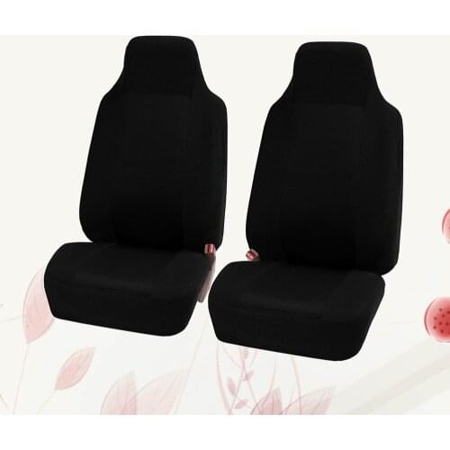 2 Seats Car Seat Cover Universal Auto Seat Cover Durable Wear Resistant Car Interior Accessory Car Seat Protector Mat (Black)