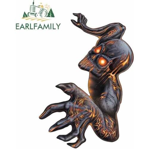 EARLFAMILY 13cm x 6.7cm for Magma Sneaky Cartoon Funny Car Stickers RV VAN DIY Fine Decal Waterproof Anime Vinyl JDM Accessories