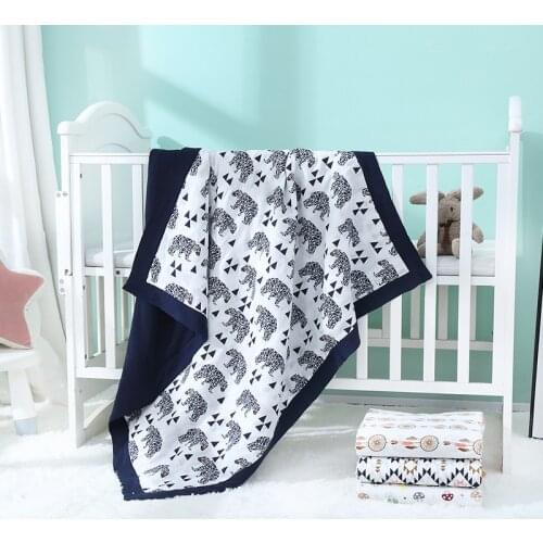 6 layers High Quality Wide Trimmed Cotton Muslin Baby Swaddle Baby Summer Blanket Newborn Bath Towel Infant receiving blanket