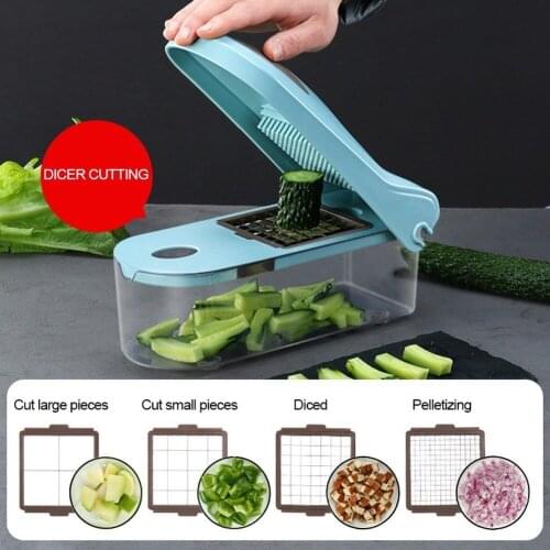 Multifunction Vegetable Slicer Blade Replaceable Manual Potato Peeler Carrot Grater Dicer Kitchen Vegetable Cutter Kitchen Tools