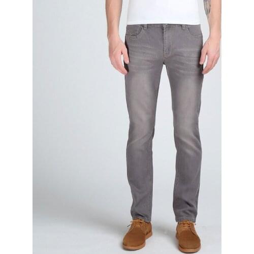 Mens Stretch Jeans Fashion Slim Fit Mens Casual Denim Pants Color Dark Blue/Black/Grey Size 28-32 33 34 36 38