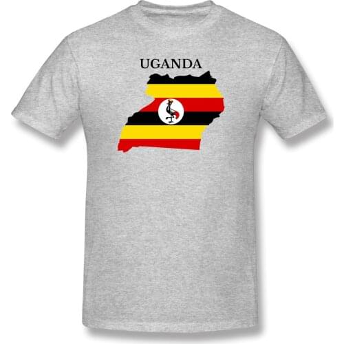 Man Uganda Map Flag Pride, Usa, Patriotic, White Everyday Unique T-shirts