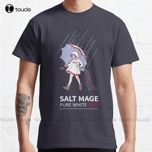 New Pure White Salt Mage Classic T-Shirt White Womens Shirt S-5Xl Cotton Tee Shirt mens shirts Unisex