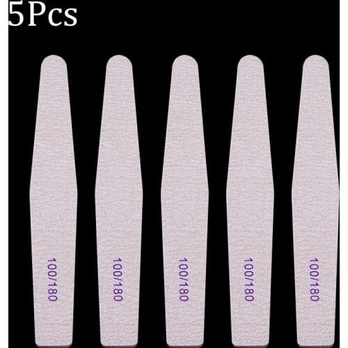 5/10Pcs Professional Nail File 100/180 Sandpaper Strong Thick Nail Files Buffer For Manicure Sanding Nail Tools