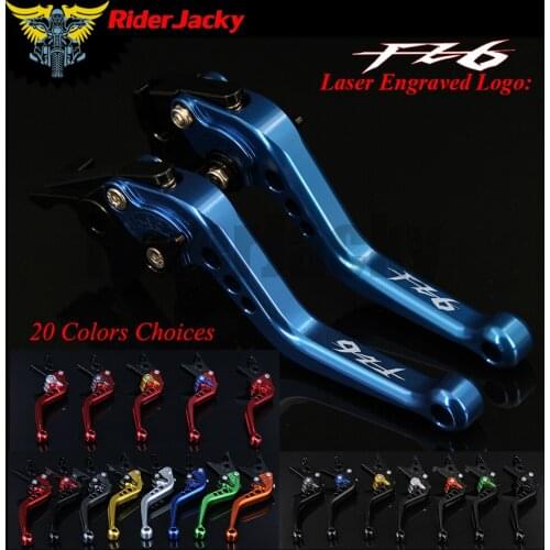 RiderJacky CNC Adjustable 14.7cm Short Brake Clutch Levers FZ6 FAZER 2004-2010 2005 2006 2007 2008 2009
