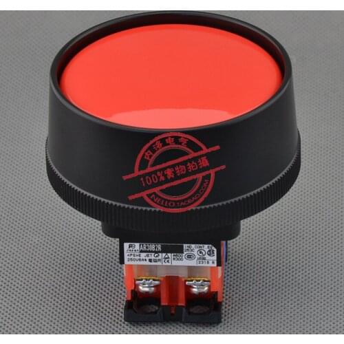[SA]Fuji FUJI 30mm grommet 65 with self-reset button mushroom AR30B2R-11R red 1NO1NC--5pcs/lot