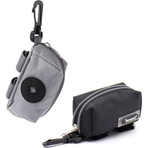 1Pc Waste Pet Dog Puppy Pick-Up Bags Pet Poop Bag Holder Hook Pouch Portable Black/Gray C42