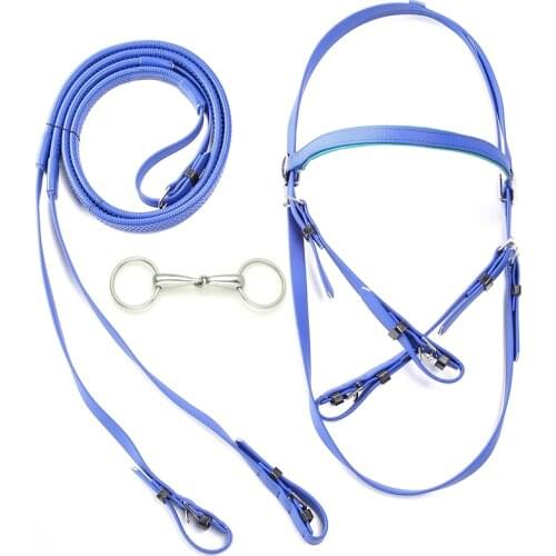 High quality PVC horse head collar Halter Riding Bri rope Adjustable Riding equipment Equestrian Accessories