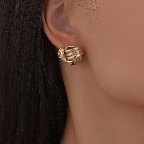 WeSparking Women's Gold Earrings