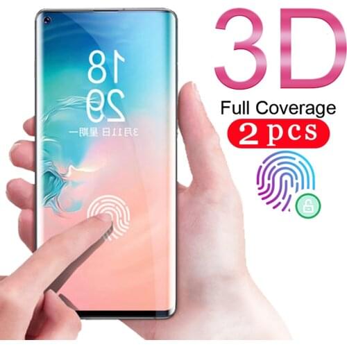 2Pcs for samsung galaxy s10e s10 plus tempered glass s10 lite protective film phone screen protector on the glass smartphone