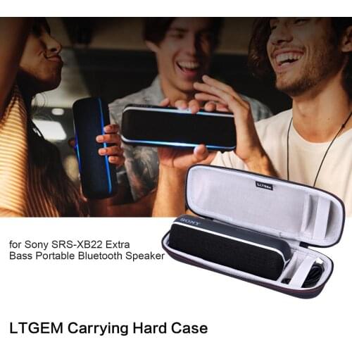 LTGEM EVA Hard Case for Sony SRS-XB22 Extra Bass Portable Bluetooth Speaker