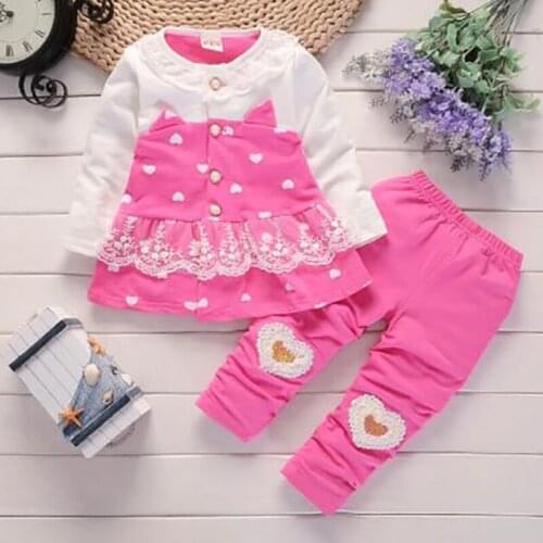 ZWF721 spring Autumn Clothing Set Baby Girl Stripped Long Sleeve Top Pants Leggings 2Pcs Set Outfit Newborn Clothes