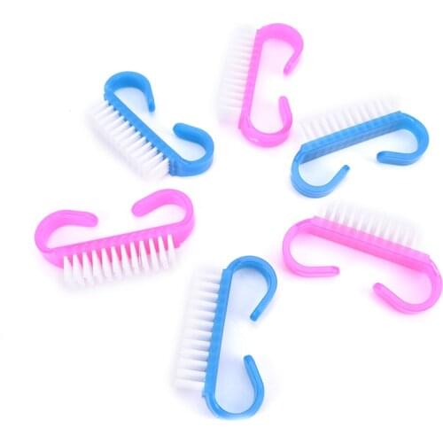 10pcs Nail Clean Brush File Manicure Pedicure Soft Remove Dust Scrub Dusting Nail Brush Nail Art Brush