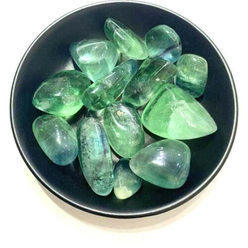 100g 15-35mm Natural Green Fluorite Irregular Polished Original Crystal Stone Natural Stones and Minerals