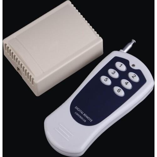 DC12V 6 CH Buttons 315MHZ/433MHZ Wireless RF Remote Control Switch Transmitter Remote Control Receiver