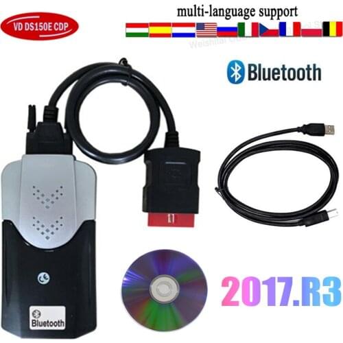 2021 OBDII Black Interface Tools 2016.R0 2017.R3 Keygen for Delphis Vd tcs OBD2 Scan Detector Adapter