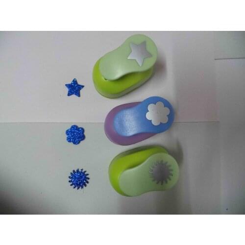 3pcs(2.5cm) sun,flower,star shape craft punch set Punch Scrapbooking school Paper Puncher eva hole punch free shipping