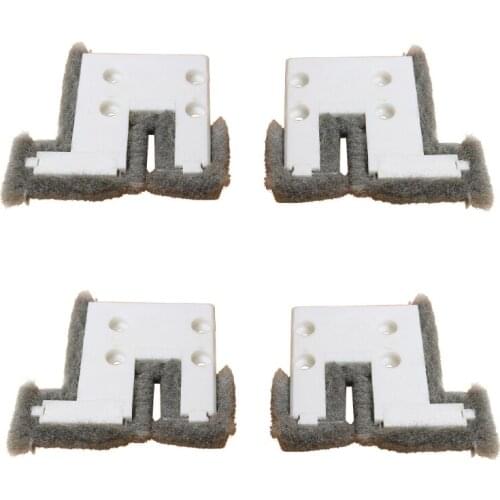 4pcs Sliding Window Buffer Block Up and Down Track Sealing Wind-proof Brush Strip Door Sound Insulation Pad