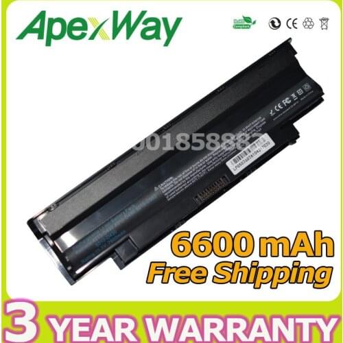 Apexway Battery 9 cells for Dell Inspiron 13R 14R 15R 17R N4010 N4110 N5010 N5030 N5110 N7010 N7110 n5050 M501 M5010 N3010 N3110