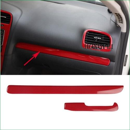 For Volkswagen VW Golf 6 MK6 2008-2011 dashboard Both Side Air Condition Outlet Vent Cover Glove box Sticker Trim car-styling