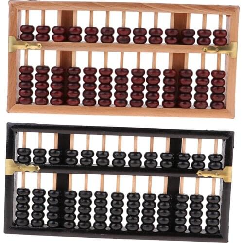 Chinese Abacus Math Calculation Tools Ancient Calculator Wood 13 Rows Abaci Counting for Elementary Schools