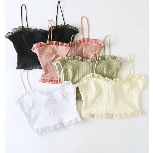 Brief paragraph show hilum render condole WW25-2512 European and American wind agaric chiffon lace small vest