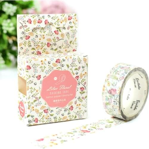 Colorful Season of Flowers Decorative Washi Tape DIY Scrapbooking Masking Tape School Office Supply Escolar Papelaria