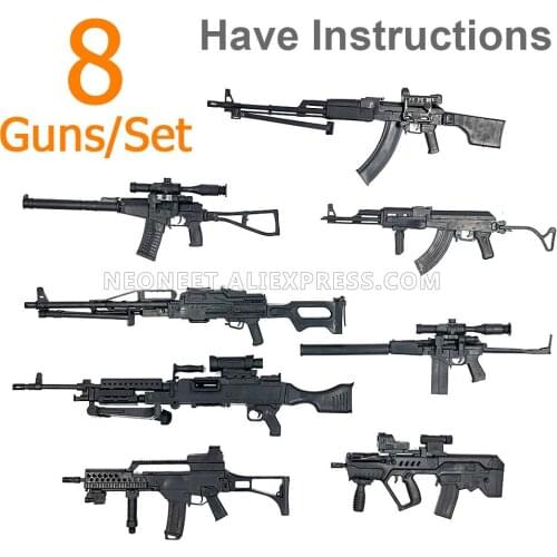 1/6 1:6 Scale AK47 Tactics M240 PKP Tavor G36KSK 9A91 ASVAL RPK74 Machine Gun Toy Gun Model For 12" Action Figures DAM RPG