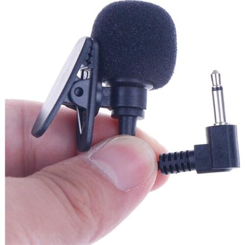 1pcs Mini 3.5mm Jack Microphone Lavalier Tie Clip Microphones Microfono Mic For Speaking Speech Lectures 2m Long Cable