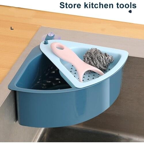 Kitchen Sink Multifunctional Storage Rack Multi Purpose Washing Bowl Sponge Holders Corner Organizer Creative Drain Basket