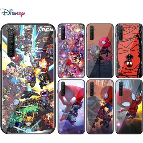 Marvel Avengers Super Hero Cartoons For OPPO A93 A92 A73 A53S A52 A32 A31 A12E A1K Find X2 X3 Pro Lite Neo Soft Black Phone Case