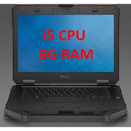 2021 Used Extreme Three-proof Laptop Dell Latitude 5404 i5 4300 5414 I5 6300 8G 14" WIFI With SSD work for Alldata MB STAR C4 C5