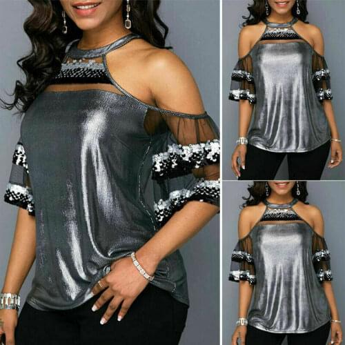 New Fashion 2020 Women Ladies Gauze Tops T-Shirt Loose Casual Short Sleeve Tops Summer